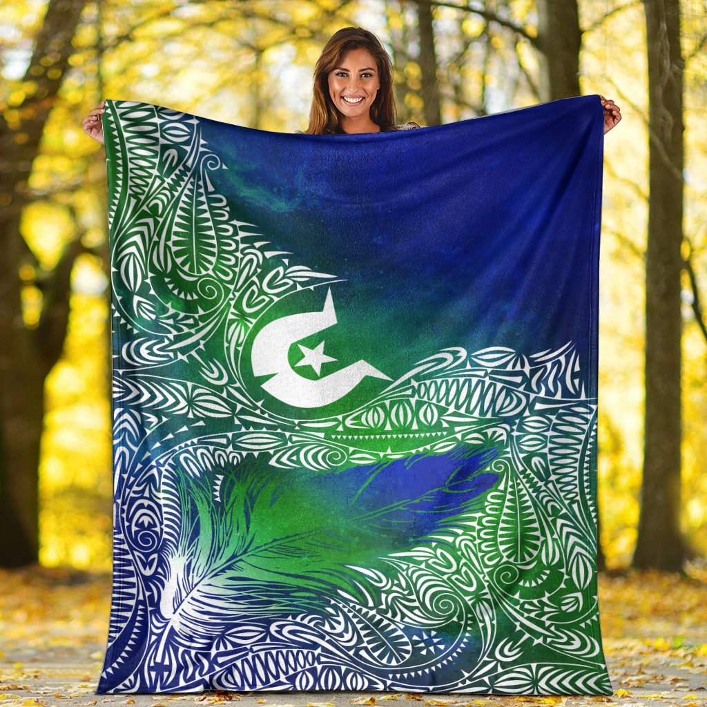 Torres Strait Islanders Premium Blanket - Feather Torres Aether BN15T - Vibe Hoodie Shop