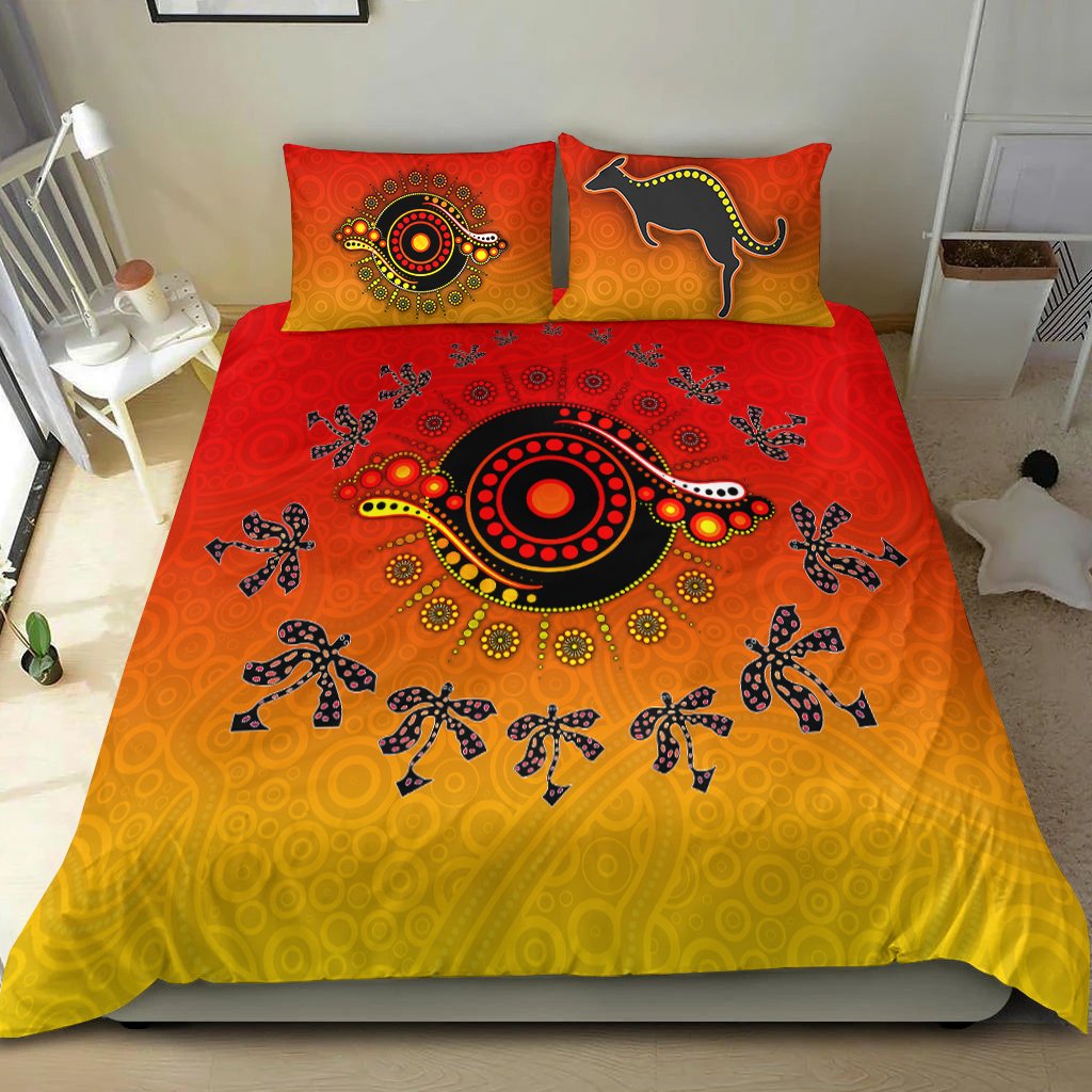 Aboriginal Bedding Set - Circle Pattern - Vibe Hoodie Shop