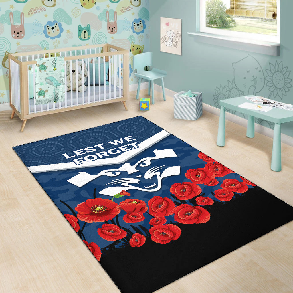 Geelong Cats ANZAC Day Area Rug - Indigenous Art - - Vibe Hoodie Shop