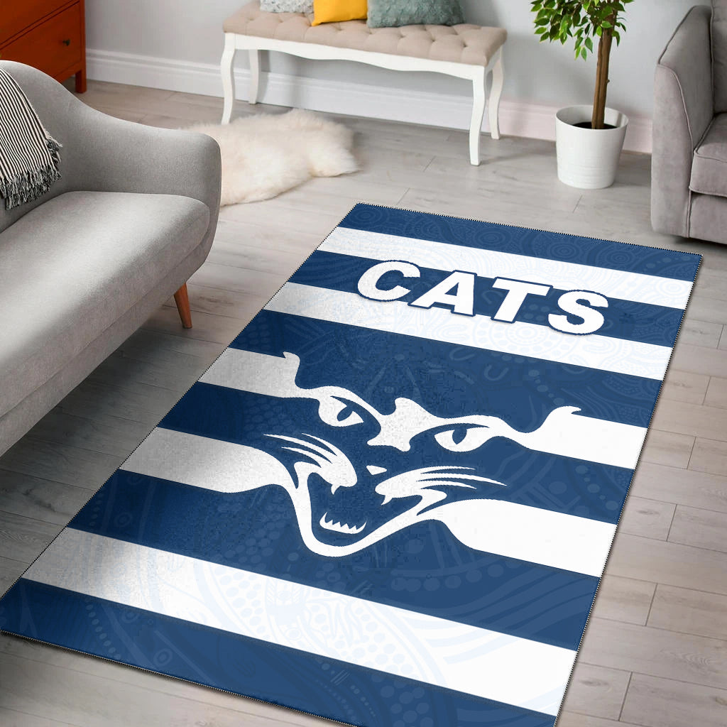 Cats Energetic Area Rug Indigenous - Vibe Hoodie Shop