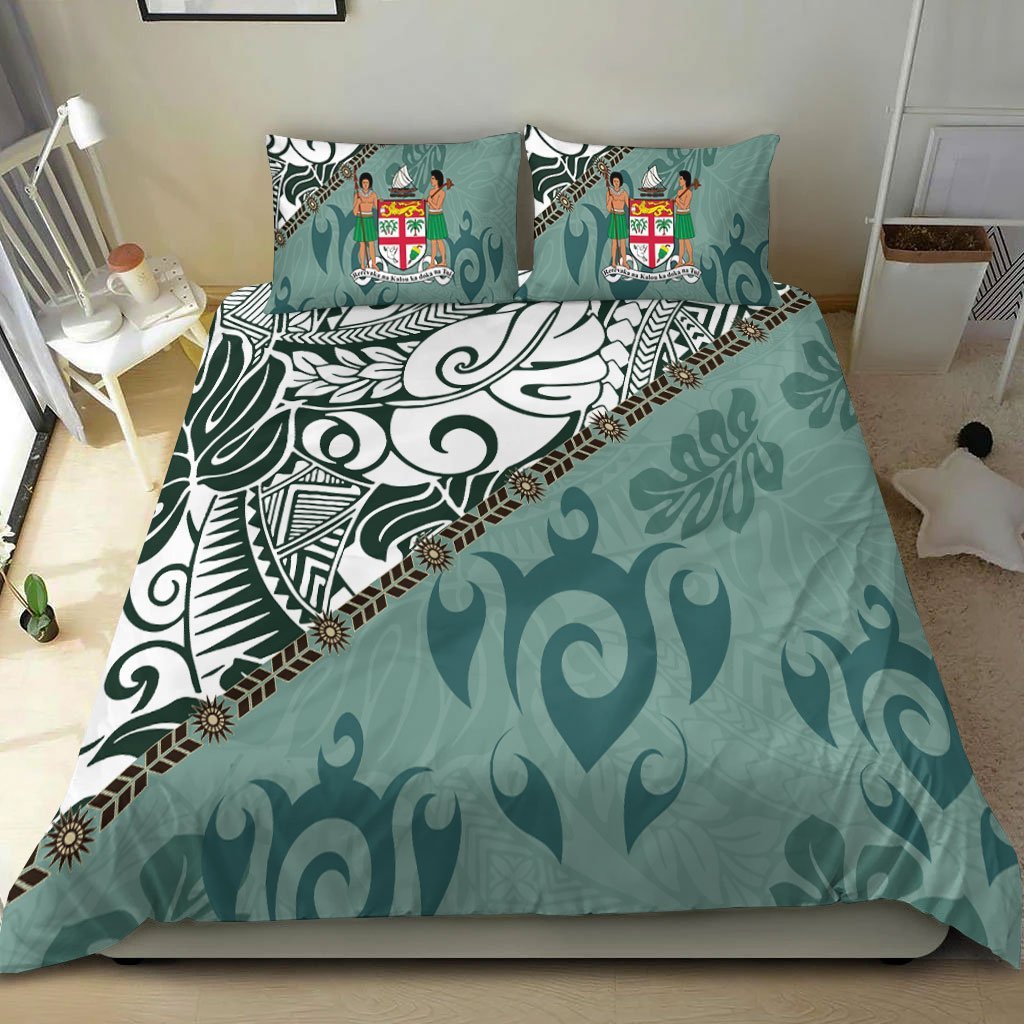 Fiji Bedding Set - Leaves And Turtles - Vibe Hoodie Shop