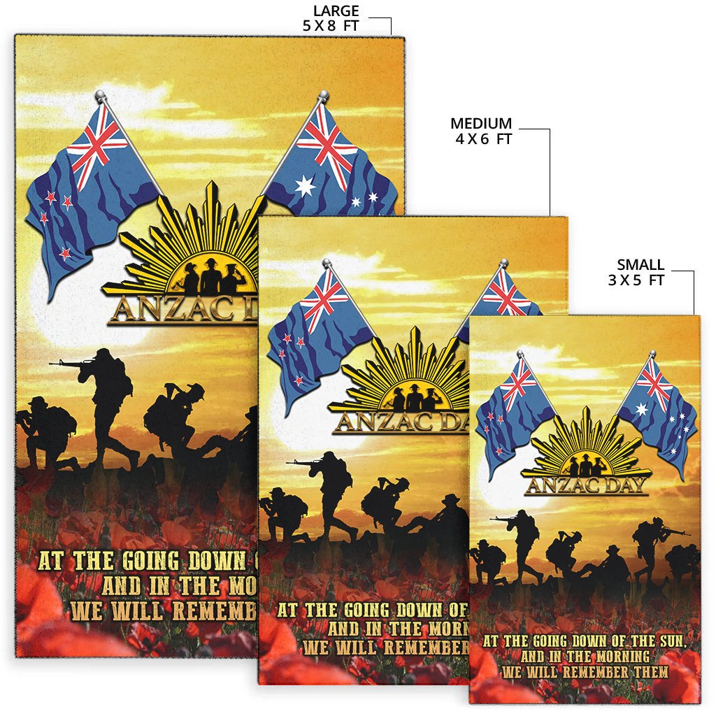 ANZAC Area Rug - Australian and New Zealand Army Corps - Vibe Hoodie Shop