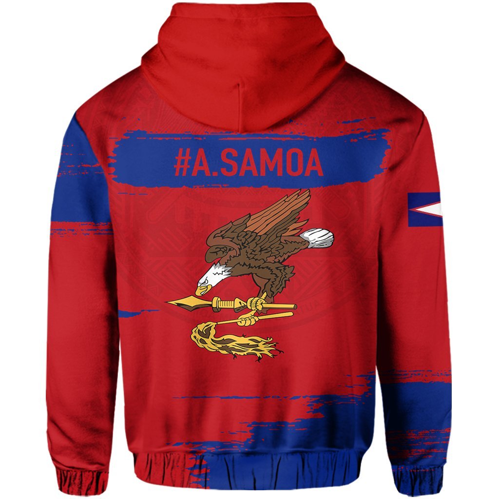 American Samoa Hoodie - Sport Ver Zip Hoodie - Vibe Hoodie Shop