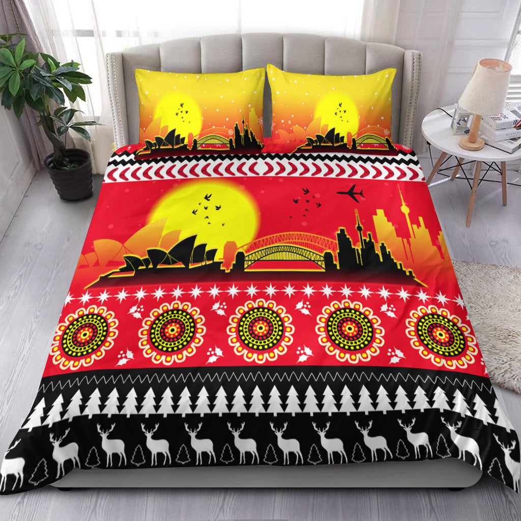 Australia Christmas Bedding Set Proud Sydney Opera House - Vibe Hoodie Shop