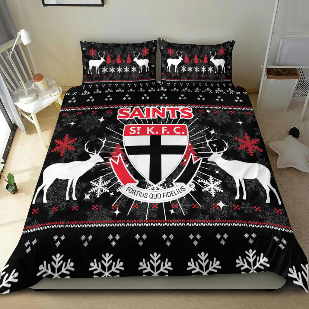 St Kilda Bedding Set - Christmas Ugly Style - - Vibe Hoodie Shop