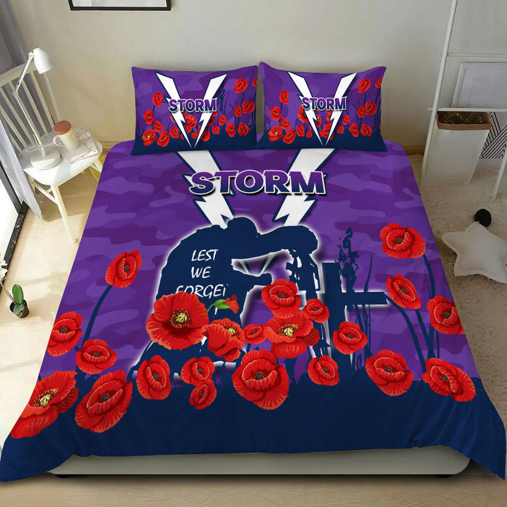 Melbourne Storm ANZAC Day Camo Bedding Set - - Vibe Hoodie Shop