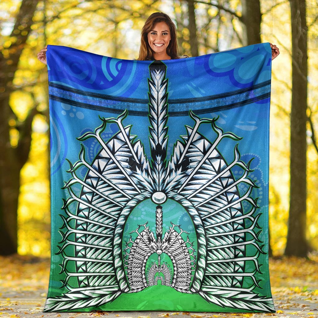 Blanket - Turtle Background With Dhari Mask - Vibe Hoodie Shop