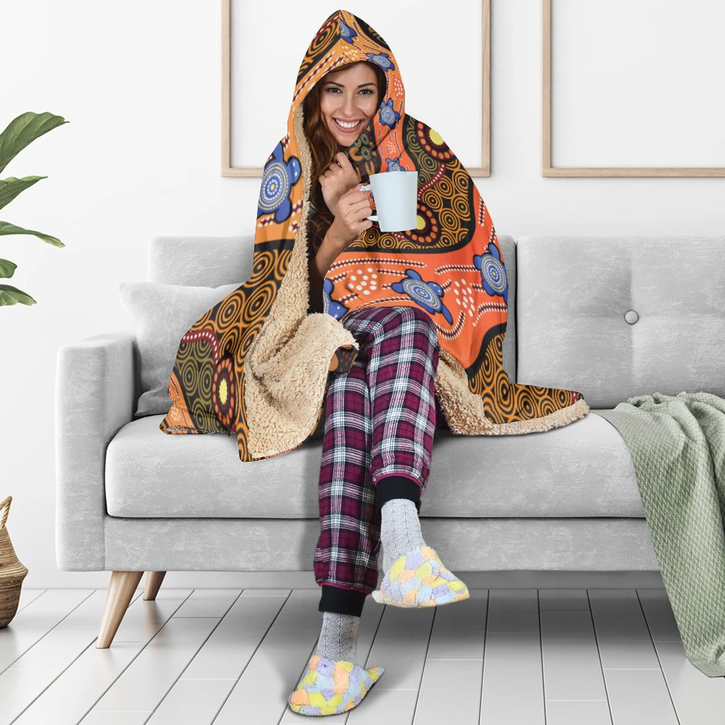 hoodie-blanket-aboriginal-dot-unique-style-turtle