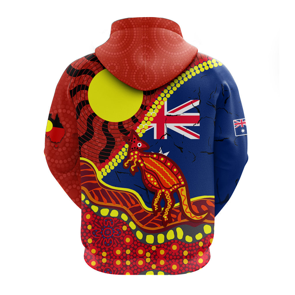 Australia Day Indigenous Art Hoodie - LT12 - Vibe Hoodie Shop