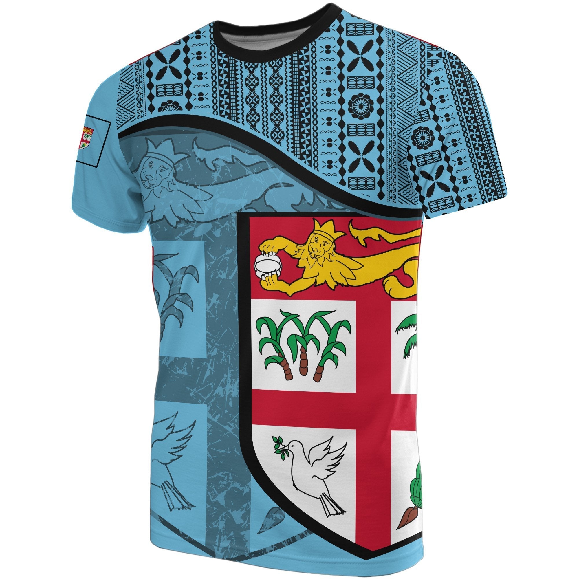 Fiji Flag T shirt Style - Vibe Hoodie Shop