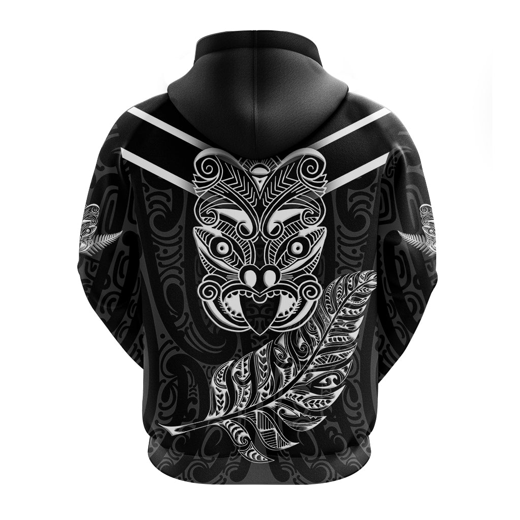 New Zealand Maori Haka Hoodie - Silver Fern - LT12 - Vibe Hoodie Shop