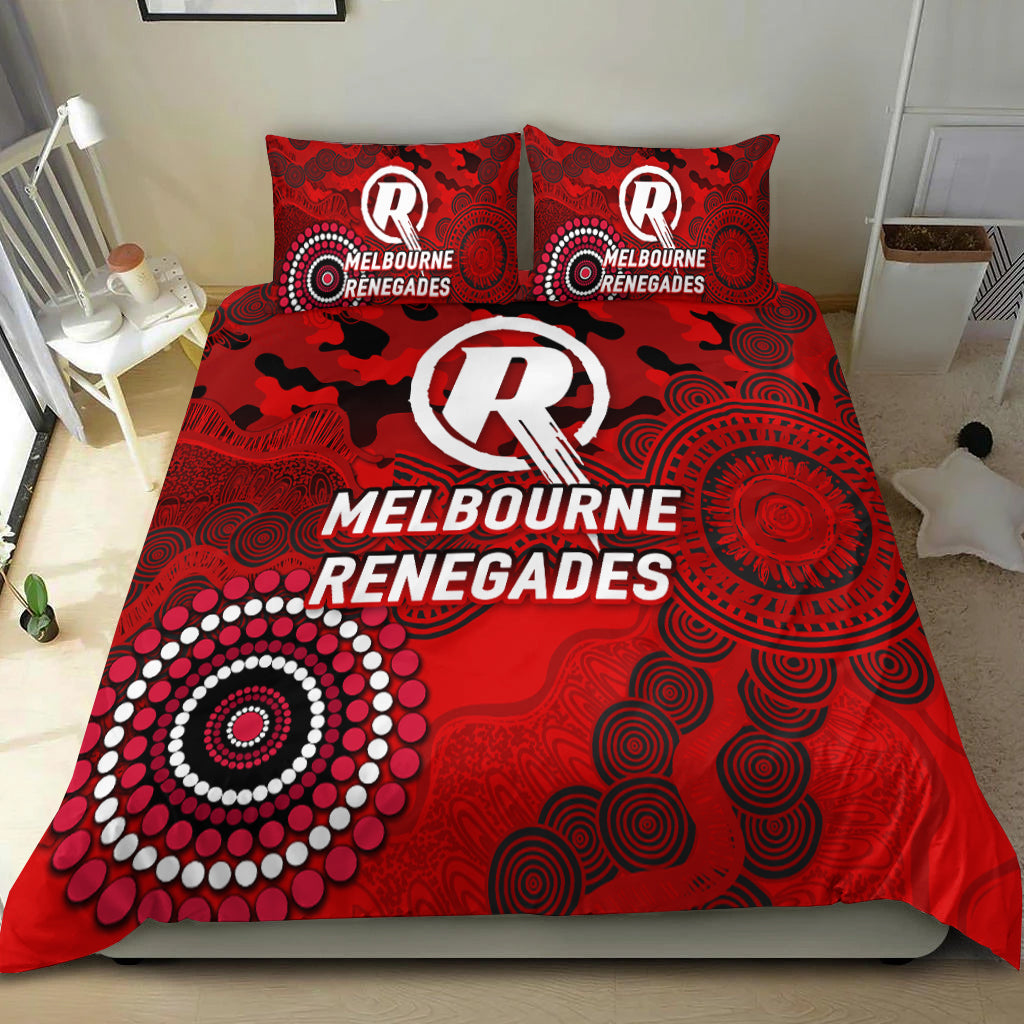Melbourne Renegades ANZAC Day Aboriginal Bedding Set - - Vibe Hoodie Shop