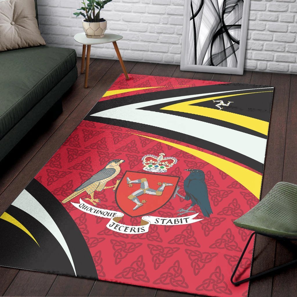 Isle Of Man Celtic Area Rug - Legend of Isle Of Man - Vibe Hoodie Shop