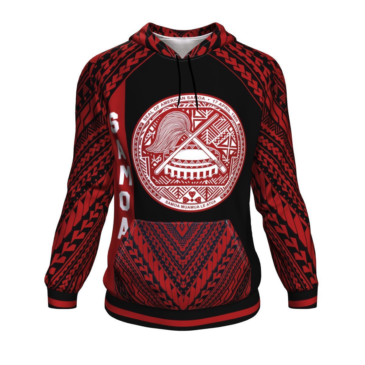 Seal Of American Samoa All Over Hoodie - Vibe Hoodie Shop