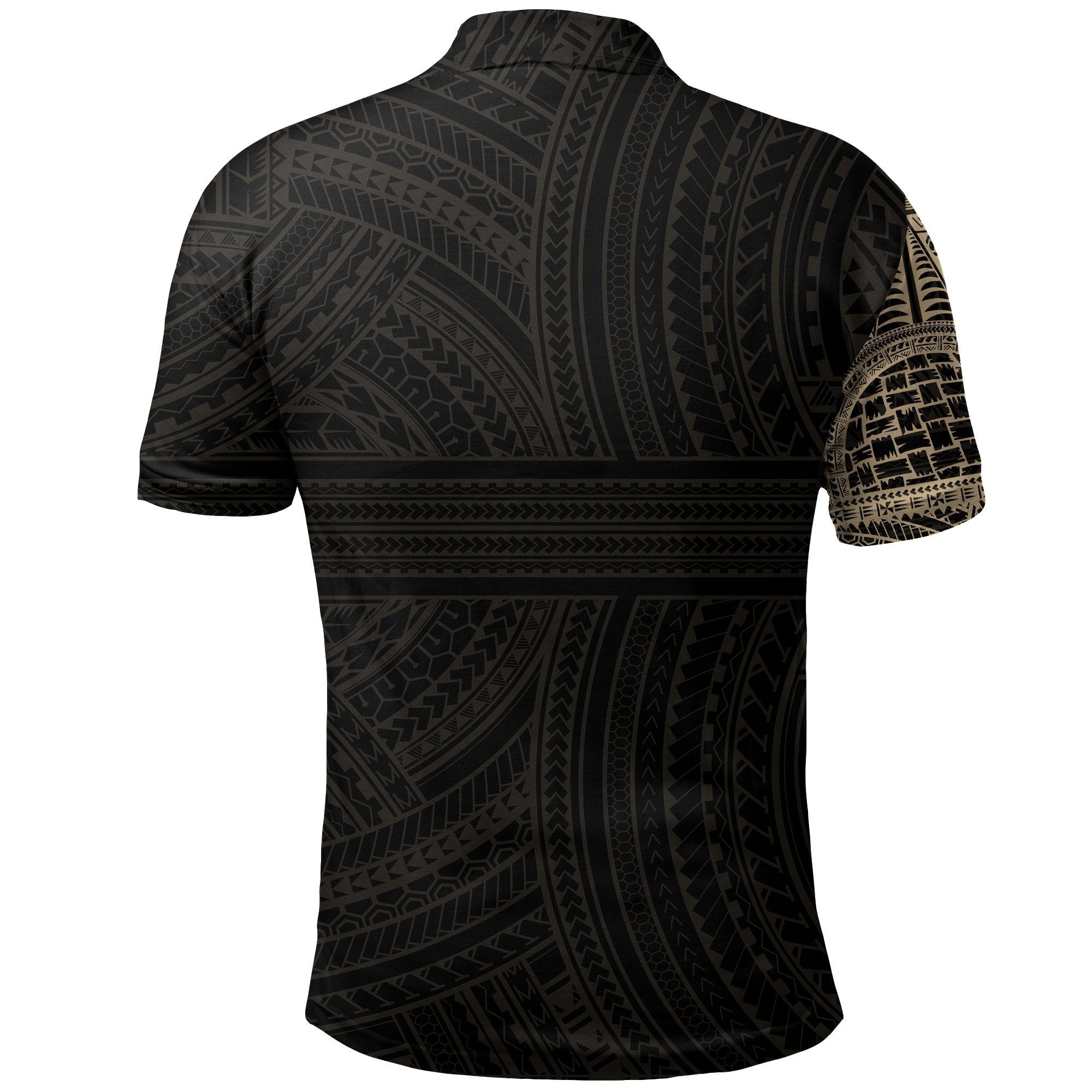 Tribal Tattoo Polo Shirt, Polynesian Golf Shirt - Vibe Hoodie Shop