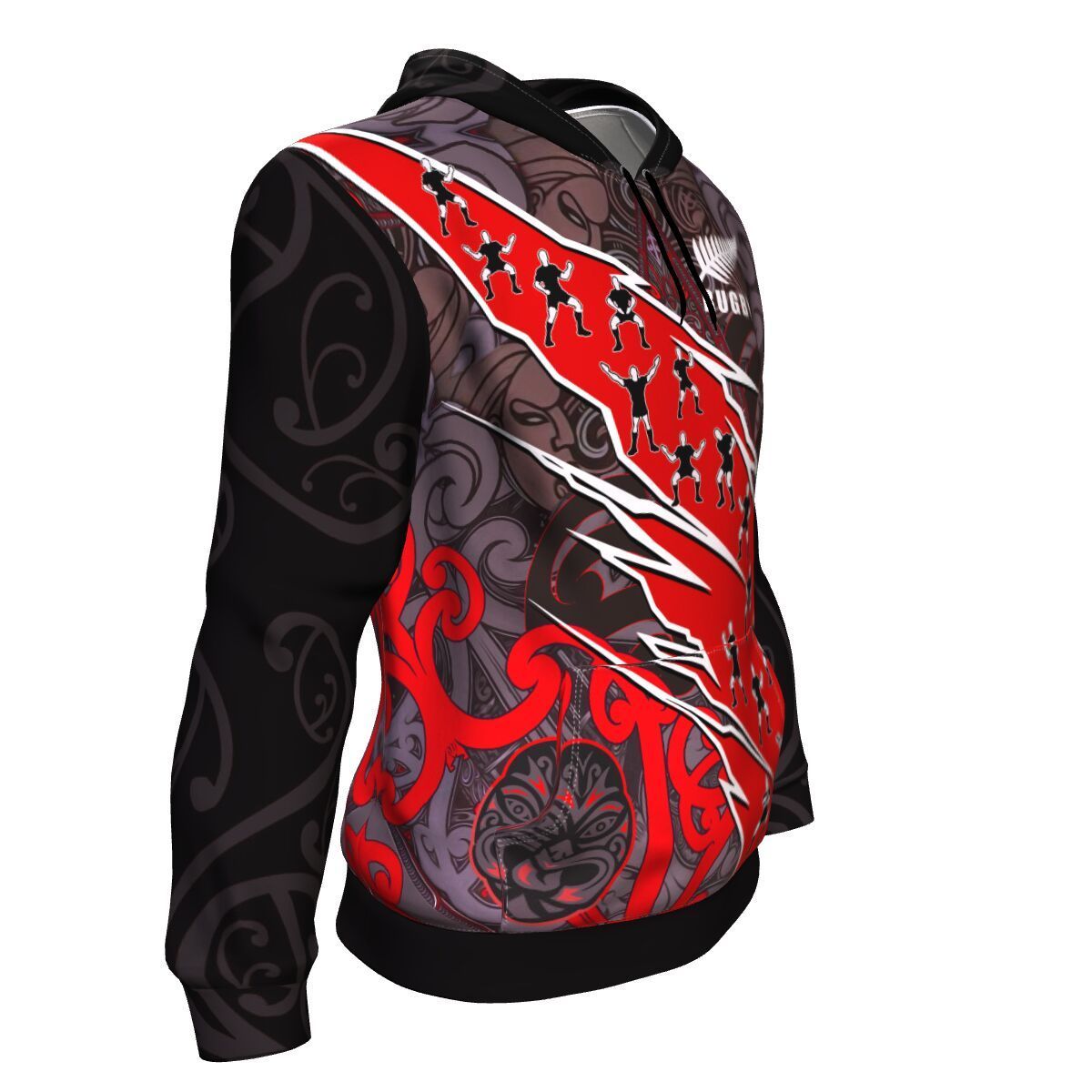 New Zealand Maori Rugby Hoodie - Vibe Hoodie Shop