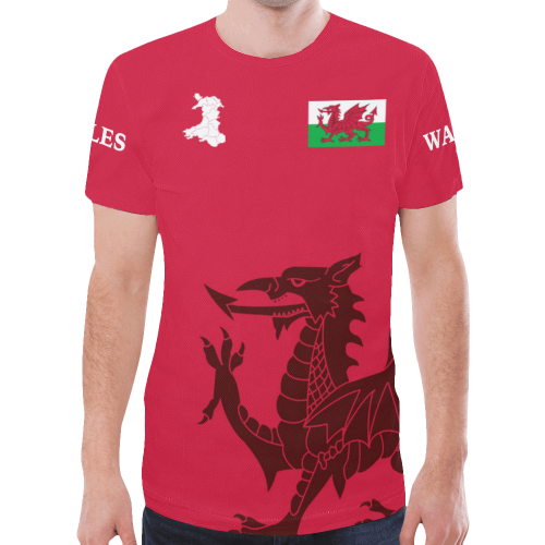 Wales T shirt Welsh Dragon T shirt - Vibe Hoodie Shop