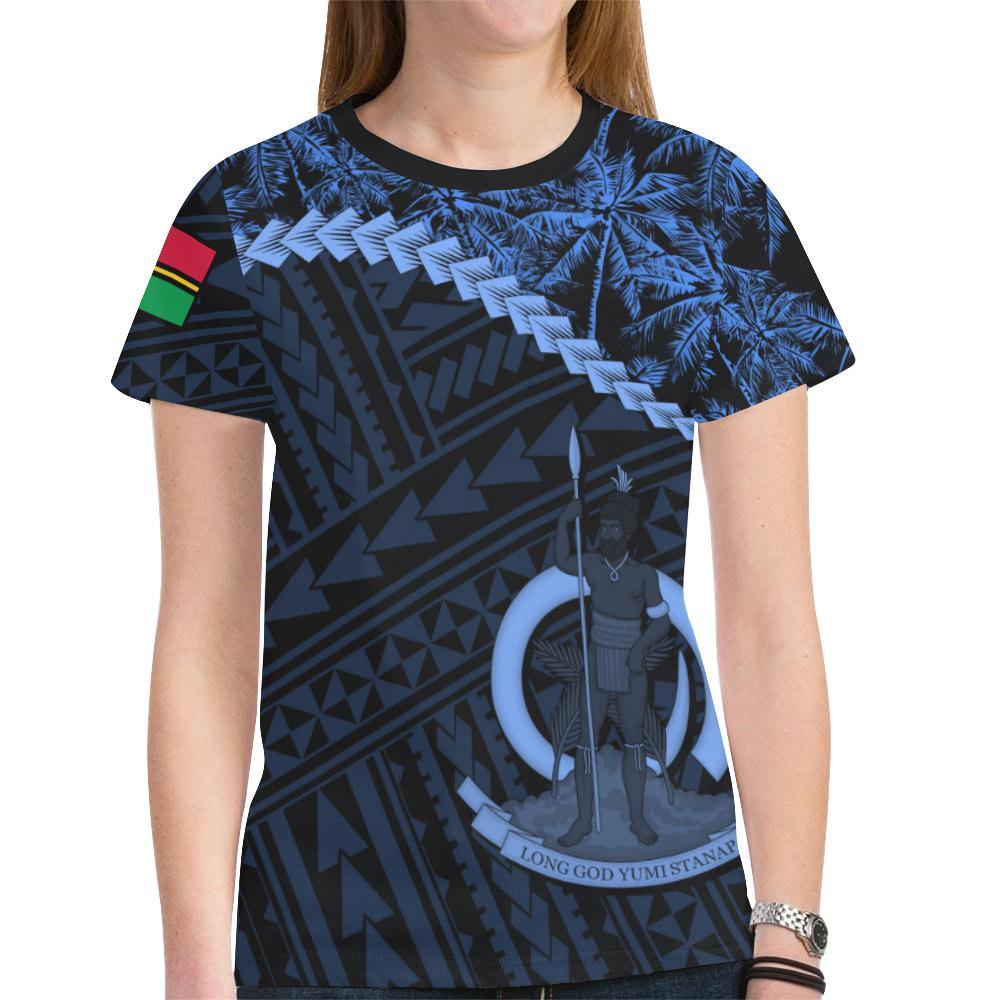 Vanuatu T shirt Dark Blue Coconut - Vibe Hoodie Shop