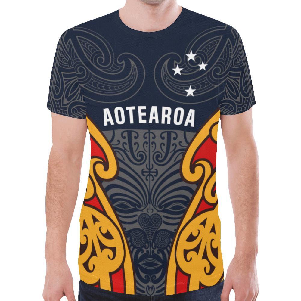 New Zealand Rugby Shirt, Aotearoa Maori Moko T shirt - Vibe Hoodie Shop