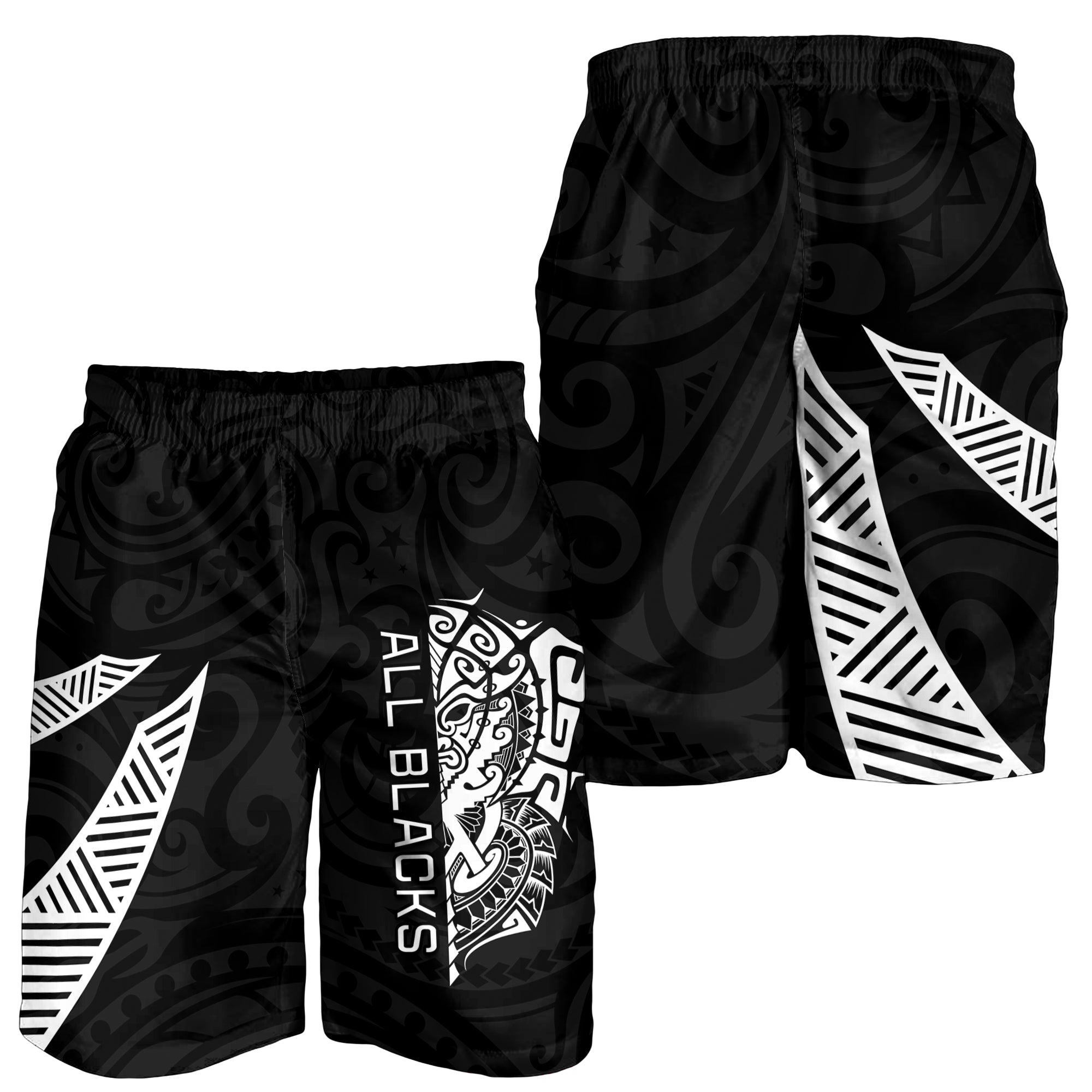 New Zealand Rugby Men Shorts Haka All Black mix Ta Moko - Vibe Hoodie Shop