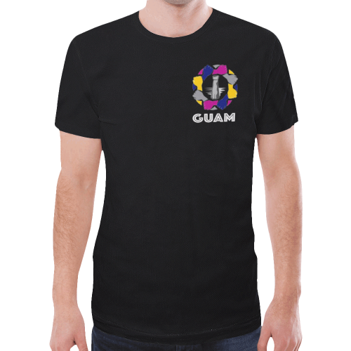 Guam New All Over Print T shirt - Guam Latte Stone Logo - Vibe Hoodie Shop