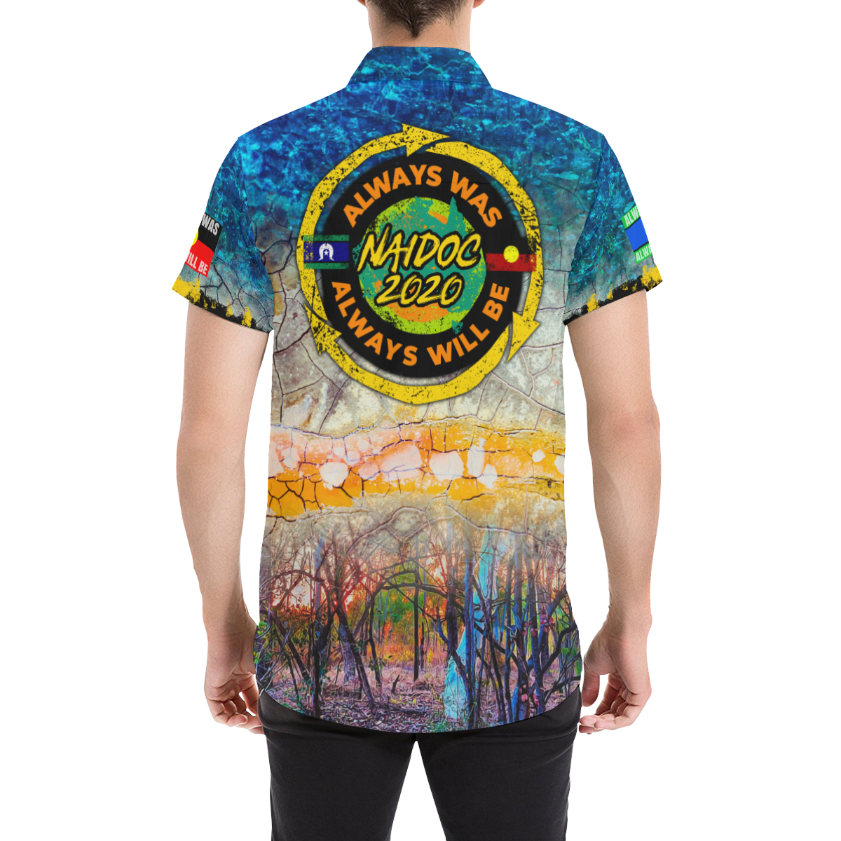 Aboriginal Short Sleeve Shirt - NAIDOC Week 2020 - Vibe Hoodie Shop