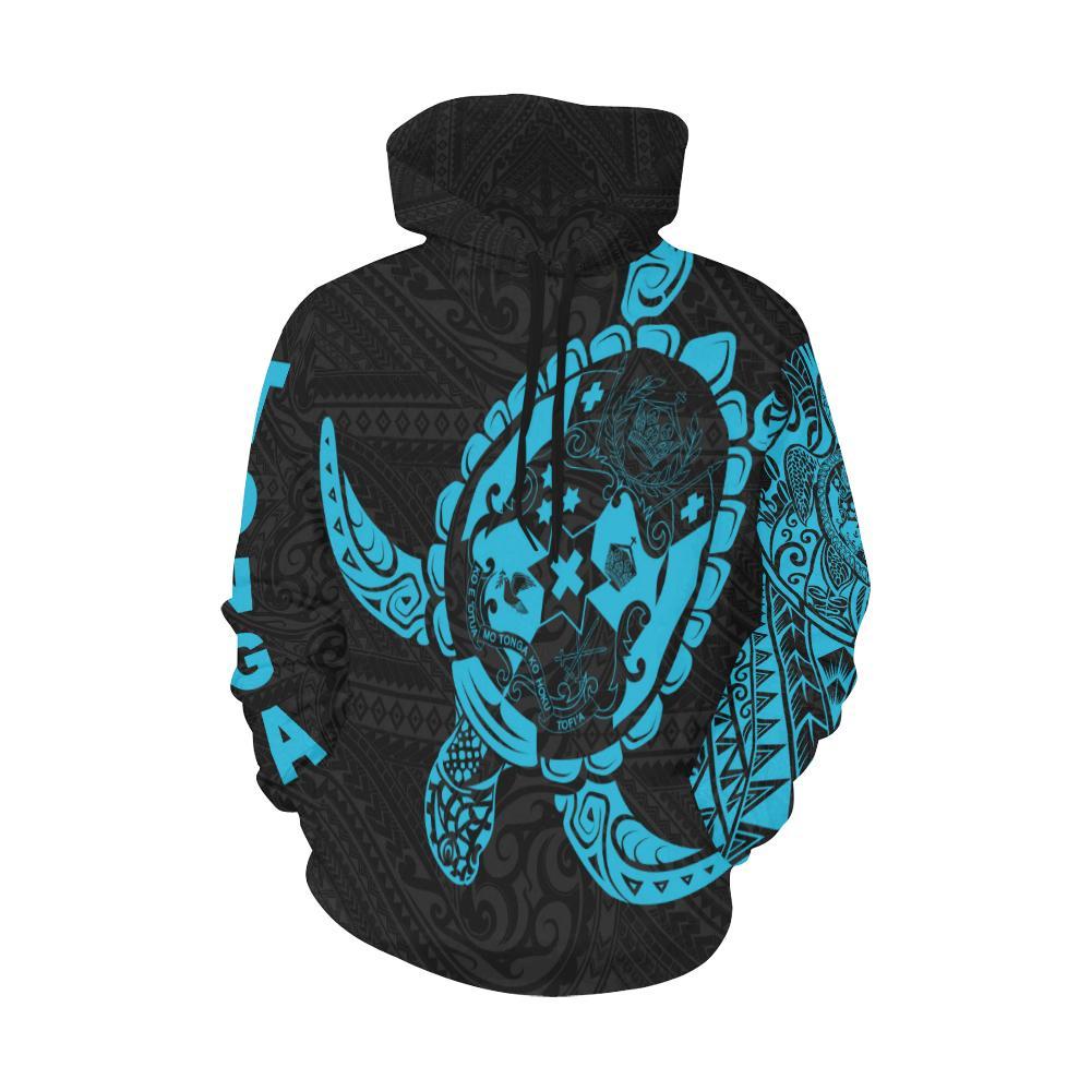 Hoodie Tonga - Turtle Coat Of Arms Polynesian Pattern - Vibe Hoodie Shop