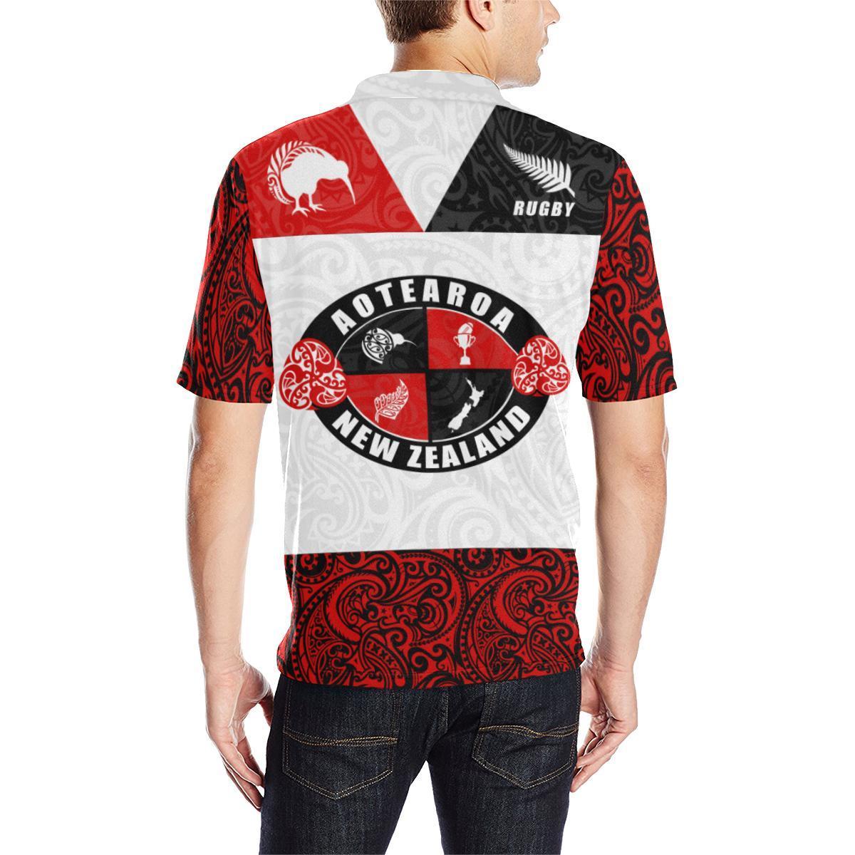 New Zealand Aotearoa Rugby Champion Polo T shirt - Vibe Hoodie Shop