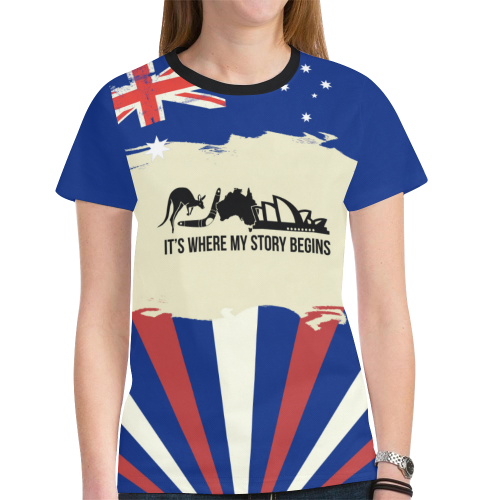 Australia - It's Where My Story Begins T shirt - Vibe Hoodie Shop