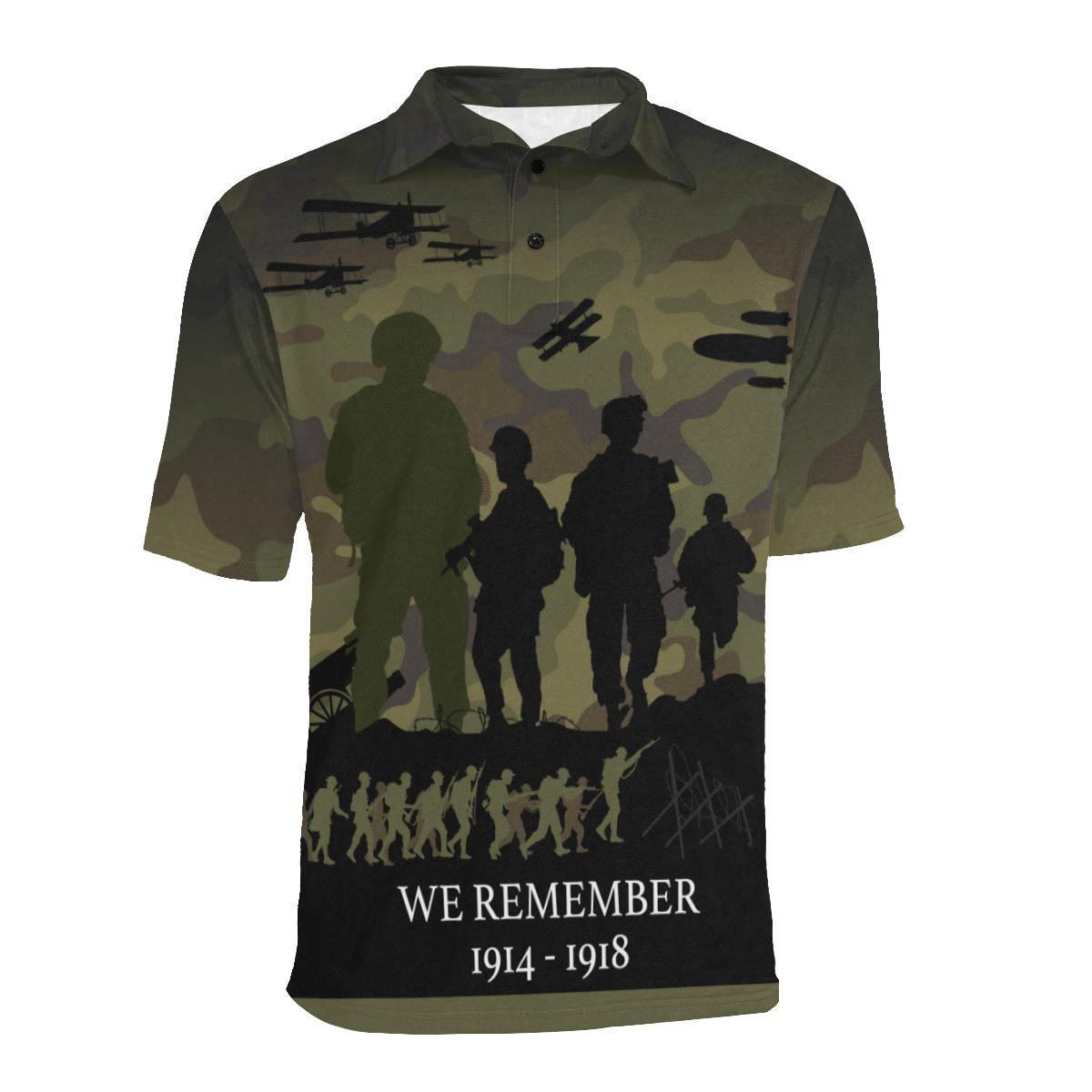 Polo Shirt - ANZAC Shirt Lest We Forget Ver05 - Unisex - Vibe Hoodie Shop