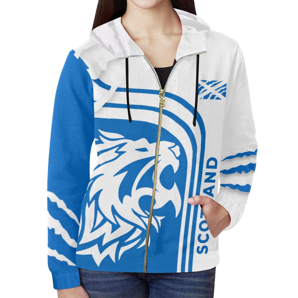 Scotland Soul Of A Lion Zip Hoodie - Vibe Hoodie Shop