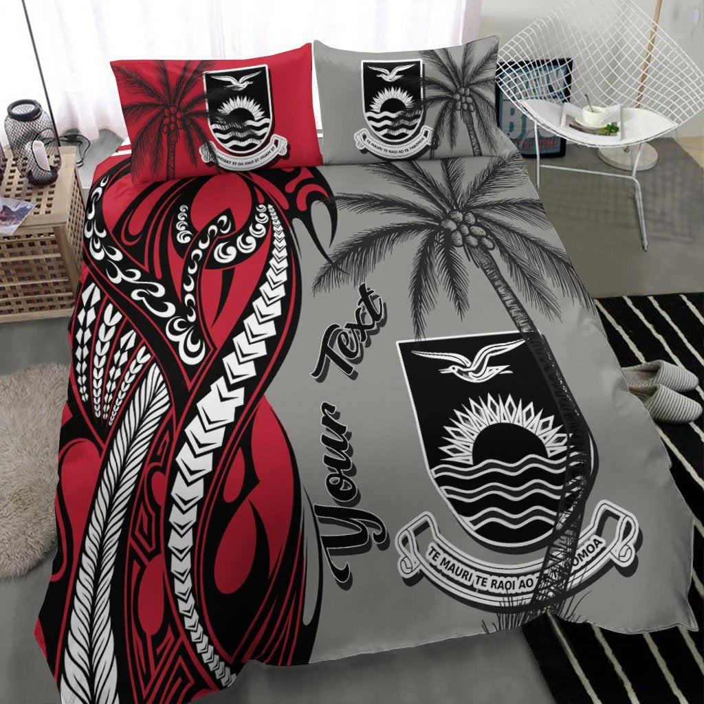 Kiribati Custom Personalized Bedding Set - Classical Coconut Tree - Vibe Hoodie Shop