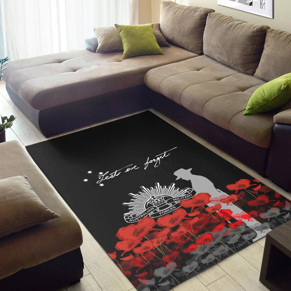 ANZAC Day Area Rug - Remember Them - Vibe Hoodie Shop