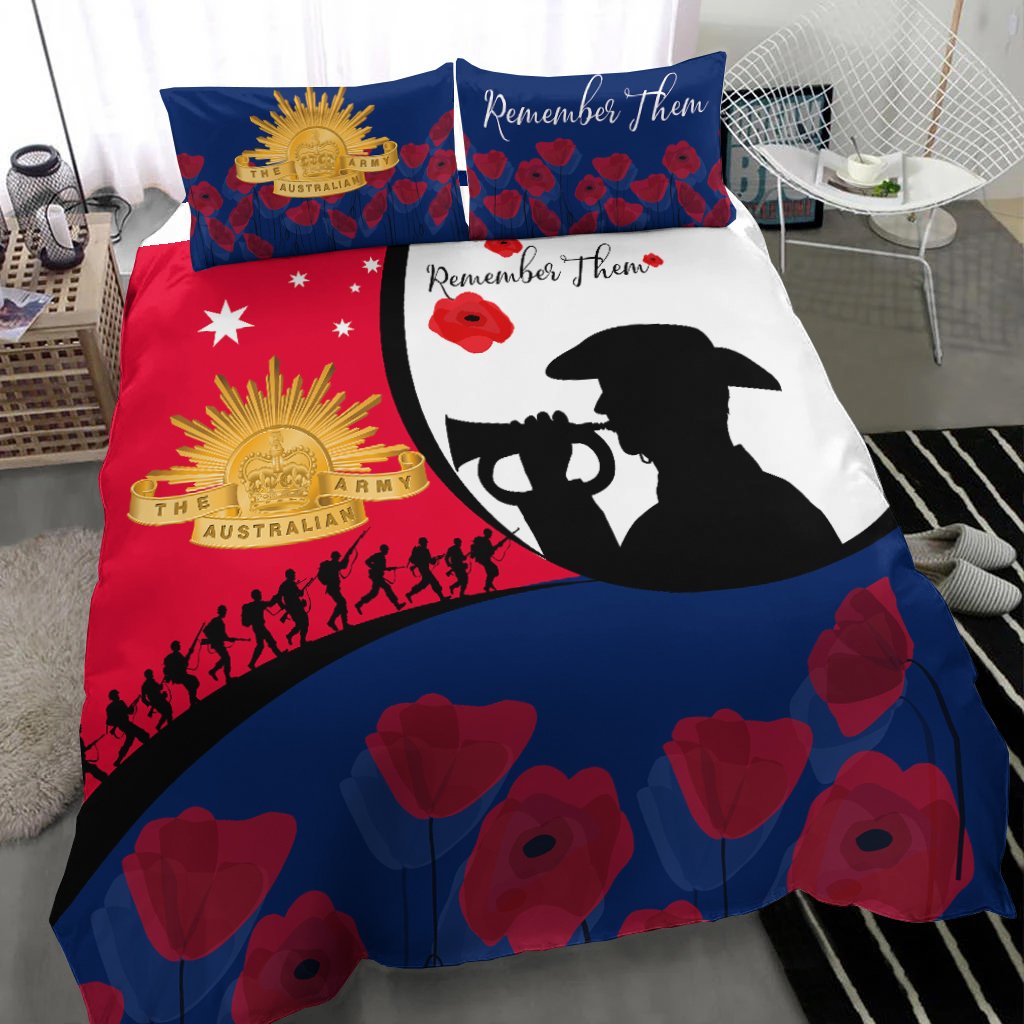 ANZAC Day Bedding Set - We will remember Them - Vibe Hoodie Shop