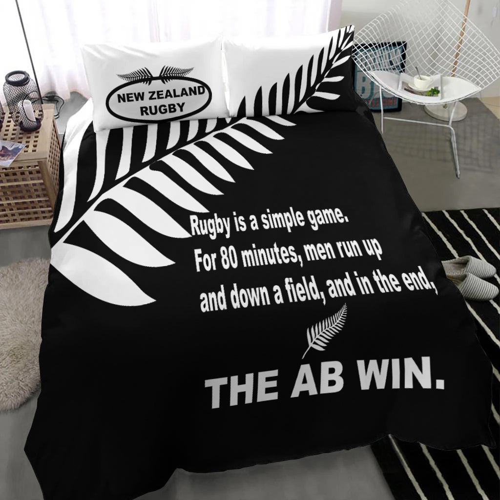 New Zealand Rugby Bedding Set - The AB Win - LT20 - Vibe Hoodie Shop