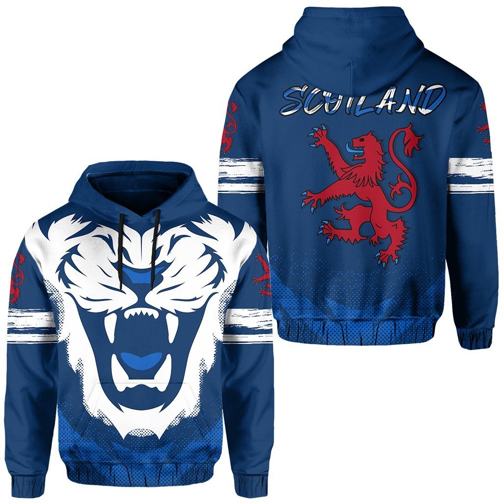 Scotland Flag Hoodie Lion King - Vibe Hoodie Shop