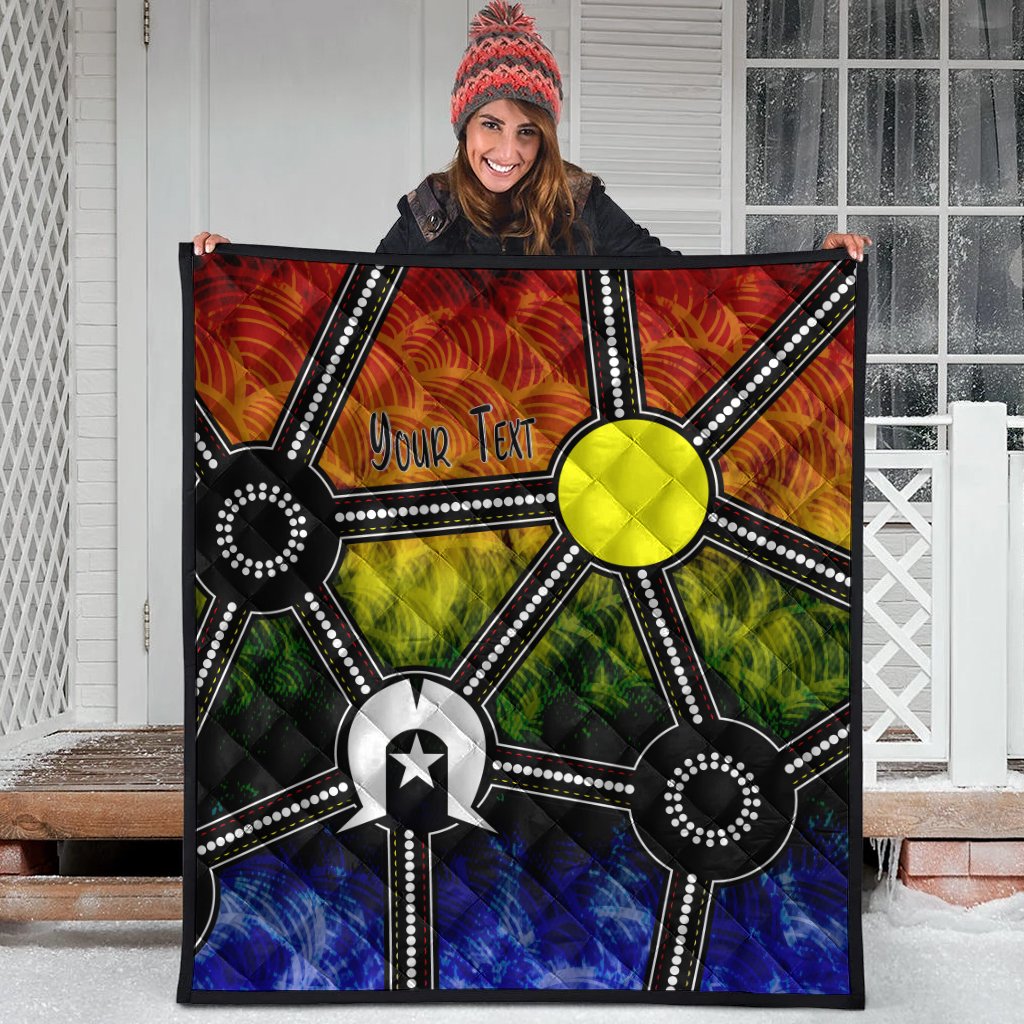 Custom NAIDOC Week 2021 Quilt, Aboriginal Geometric Style - Vibe Hoodie Shop