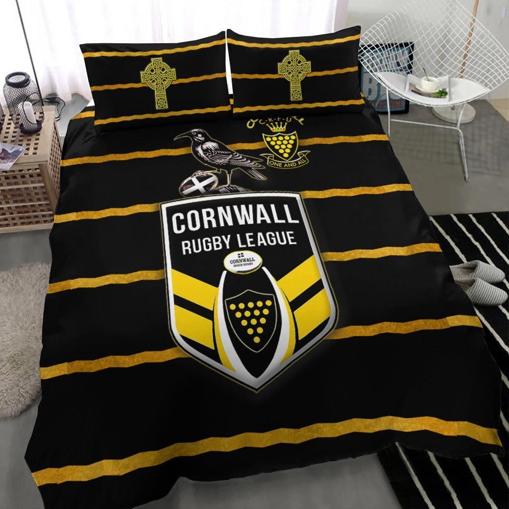 Cornwall Rugby League Bedding Set - The Cornwall Rugby Football Union - Vibe Hoodie Shop