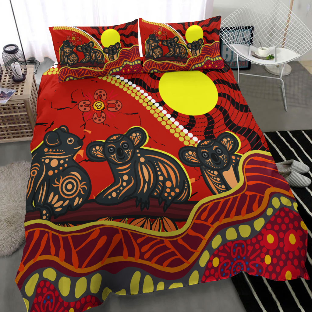 Aboriginal Koala Painting Bedding Set - - Vibe Hoodie Shop