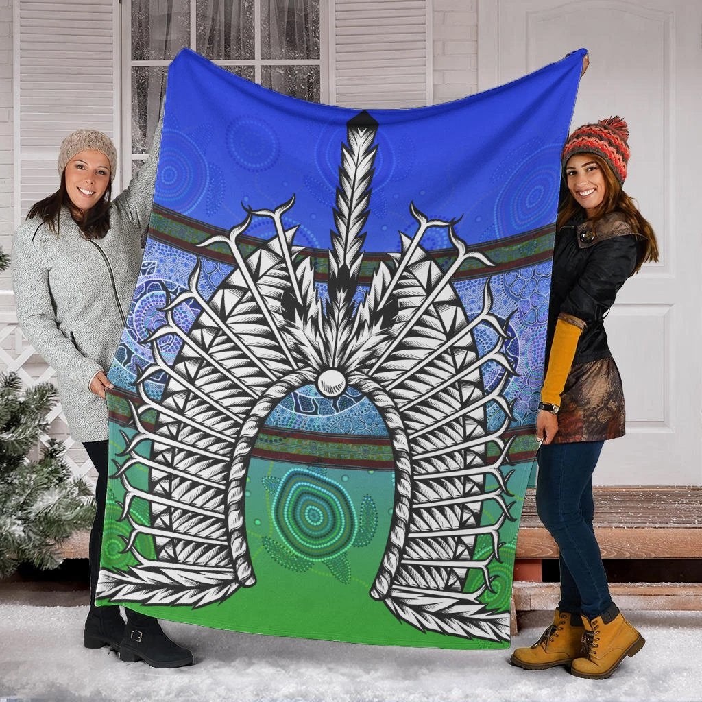 Blanket - Turtle With Dhari Mask Snake Patterns - - Vibe Hoodie Shop