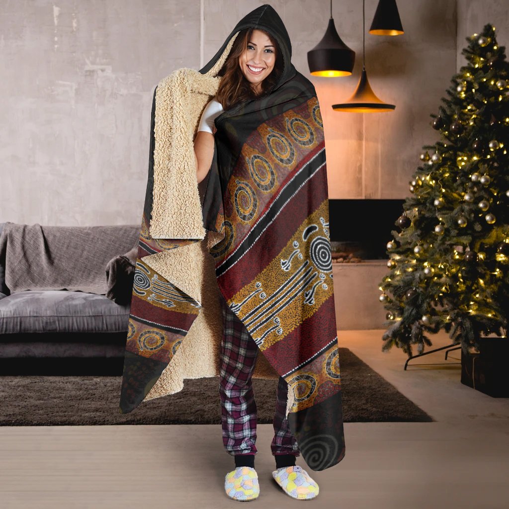 aboriginal-pattern-hoodie-blanket