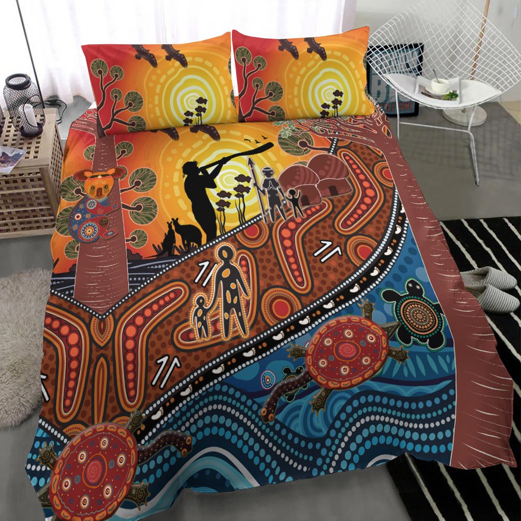 Aboriginal Bedding Set - Aboriginal Life - Vibe Hoodie Shop