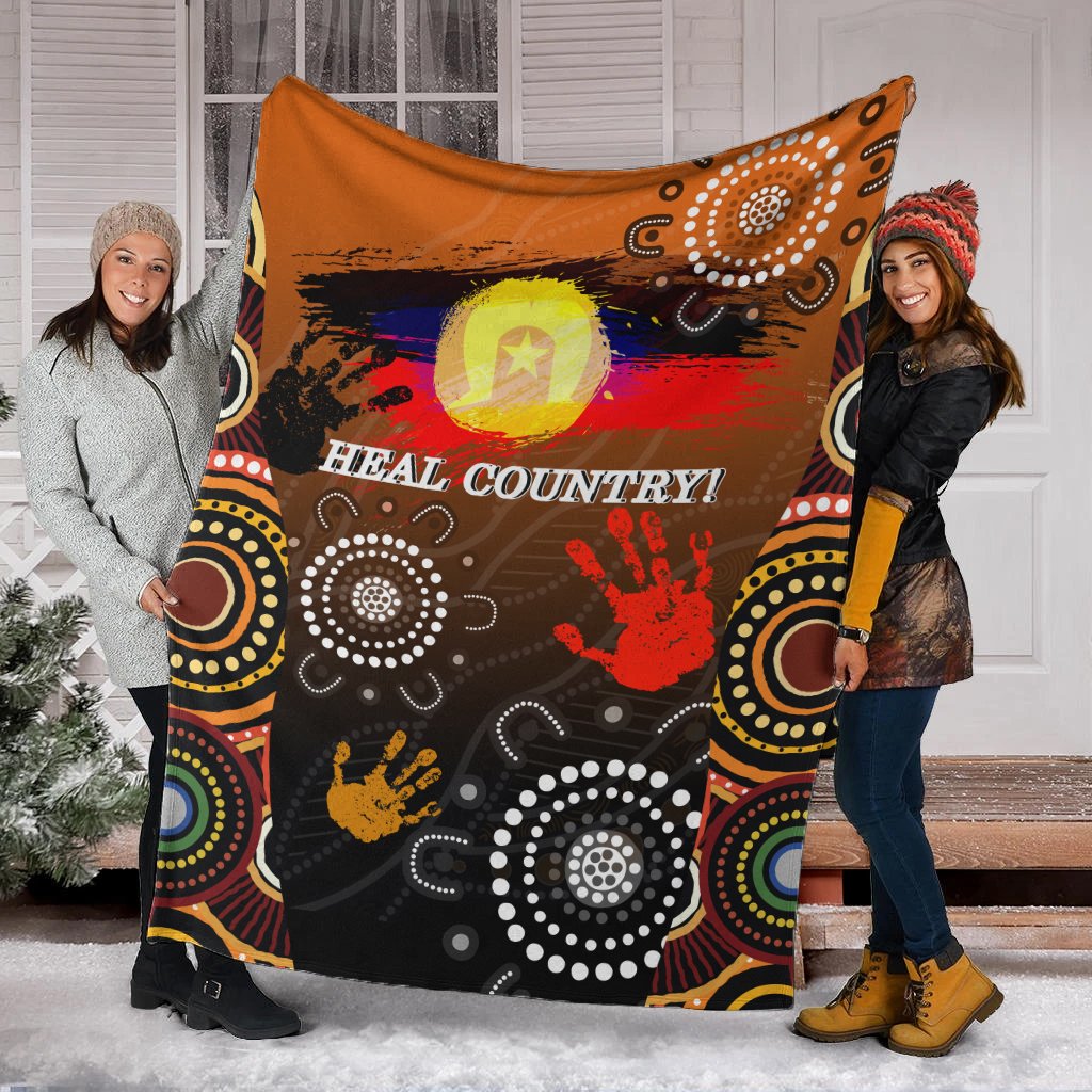 NAIDOC Premium Blanket - Heal Country 2021 - Vibe Hoodie Shop