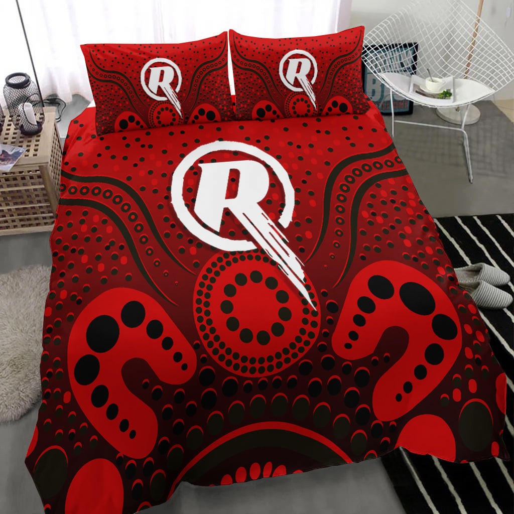 Melbourne Renegades Bedding Set - Aboriginal Style Of Dot - - Vibe Hoodie Shop