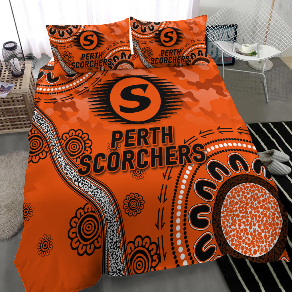 Perth Scorchers ANZAC Day Aboriginal Bedding Set - - Vibe Hoodie Shop