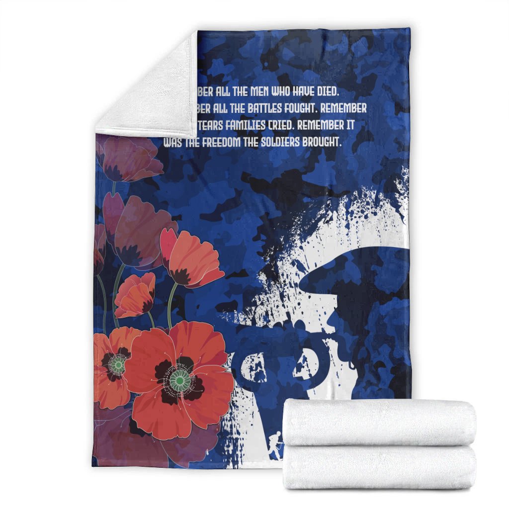 Custom ANZAC Premium Blanket - ANZAC Day 2021 - Vibe Hoodie Shop
