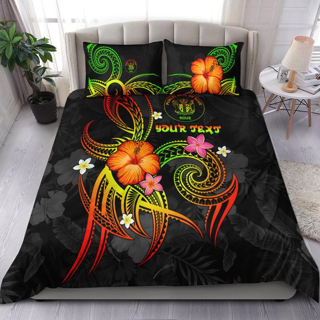 Niue Polynesian Personalised Bedding Set - Legend of Niue (Reggae) - Vibe Hoodie Shop