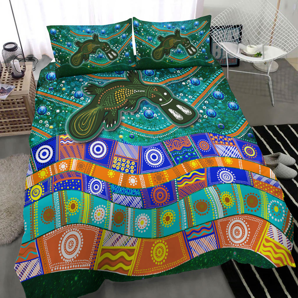 Aboriginal Platypus Painting Bedding Set - - Vibe Hoodie Shop
