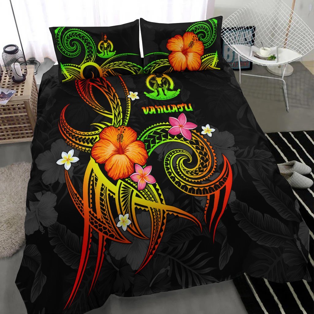 Vanuatu Polynesian Bedding Set - Legend of Vanuatu (Reggae) - Vibe Hoodie Shop