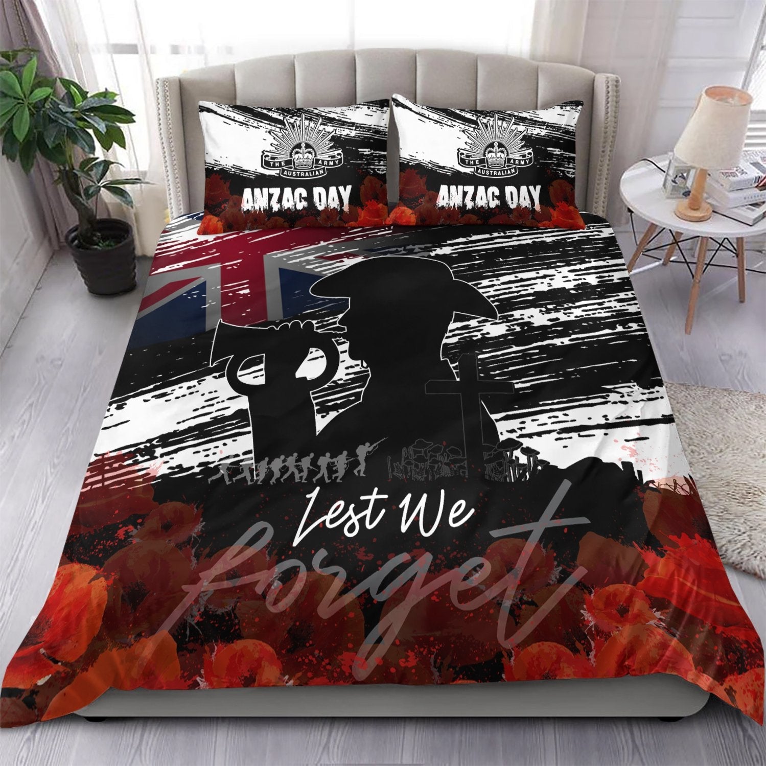 ANZAC Day Bedding Set - Remembrance ANZAC - Vibe Hoodie Shop